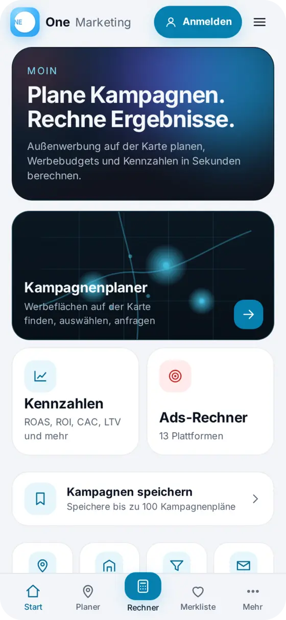 One Marketing App Start