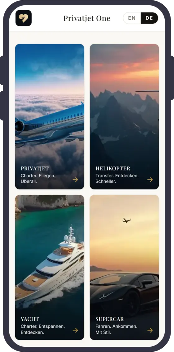 Privatjet One App