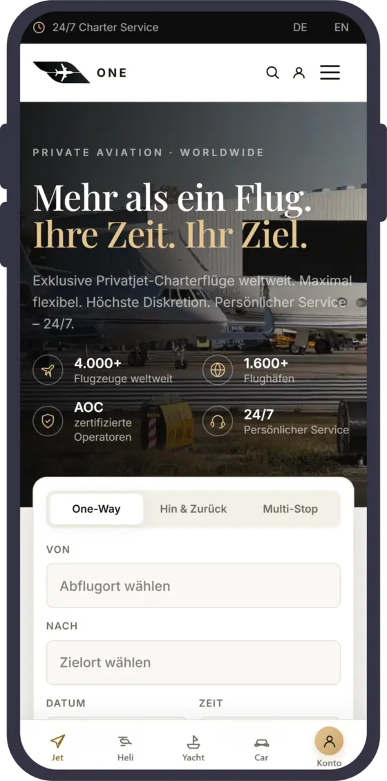 One App Private jet